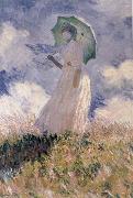 Claude Monet Study of a Figure outdoors oil painting on canvas